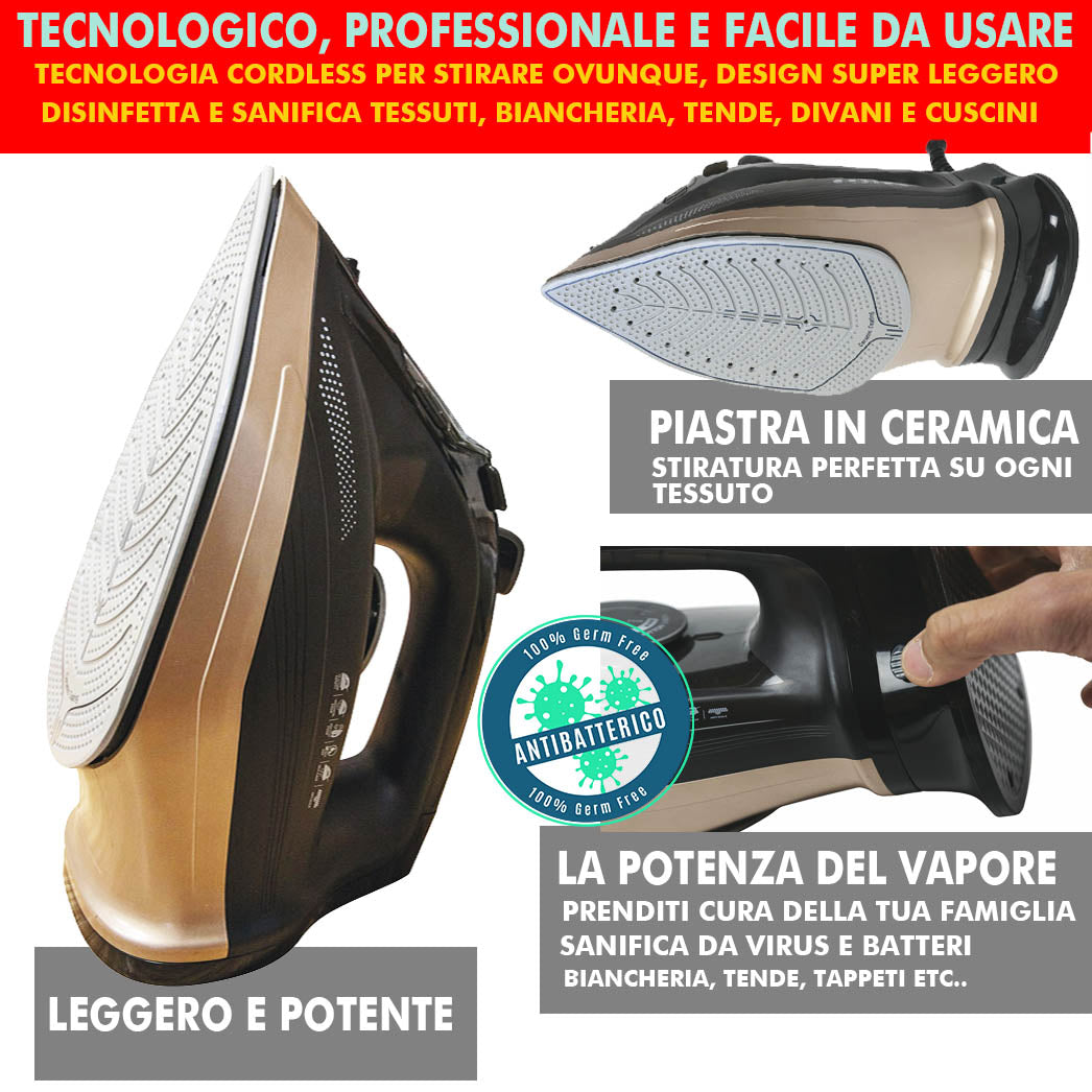 CORDLESS STEAM: il Ferro da Stiro Professionale Wireless!